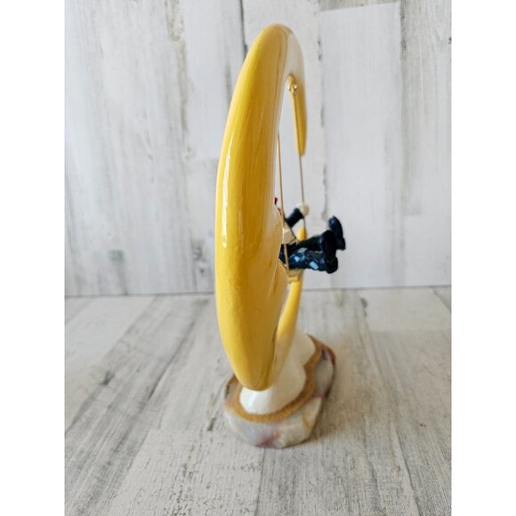 Ron Lee swinging Moon clown unique 1998 vintage statue gold figurine - Picture 8 of 10